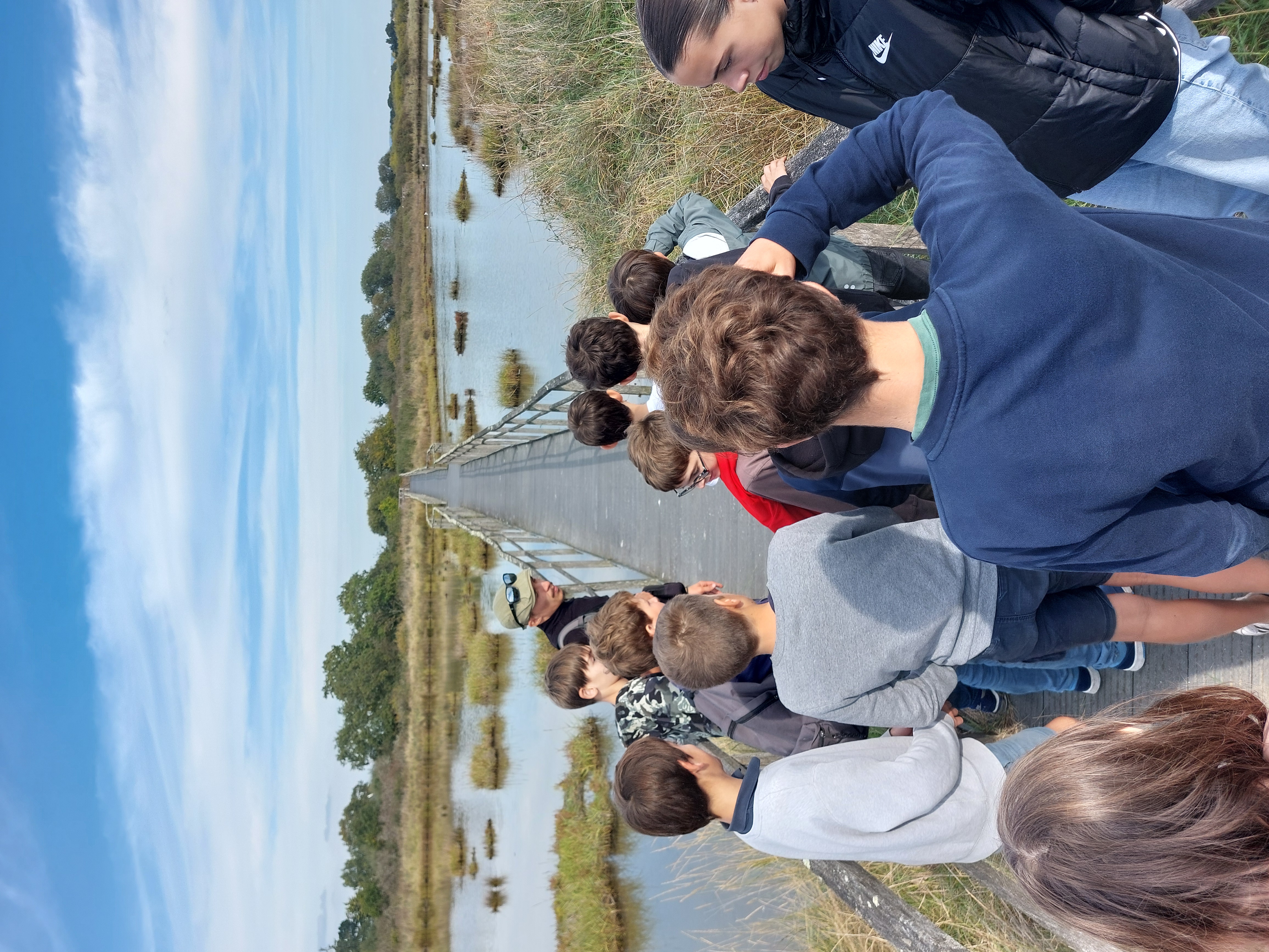 Sortie nature pour les élèves de 5ème des parcours Marie et Pierre Curie et Humanités à la Réserve Naturelle des Marais de Séné !