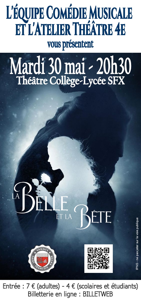Comédie musicale - La Belle et La Bête - Mardi 30 mai - 20h30