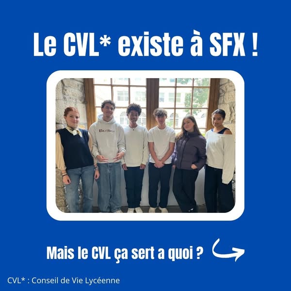 Le Conseil de Vie Lycéenne (CVL) à Saint-François-Xavier